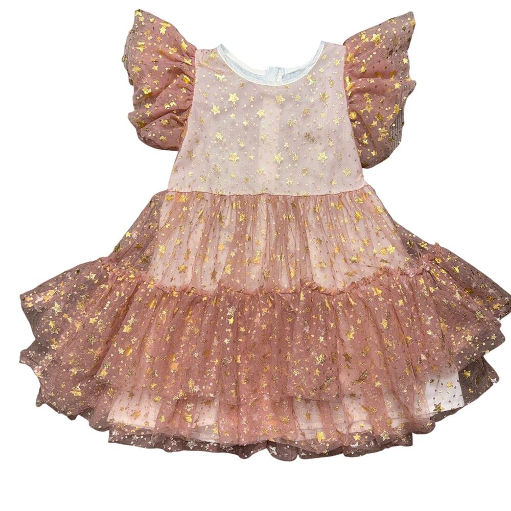 Lola + The Boys rose gold girls dress size 6